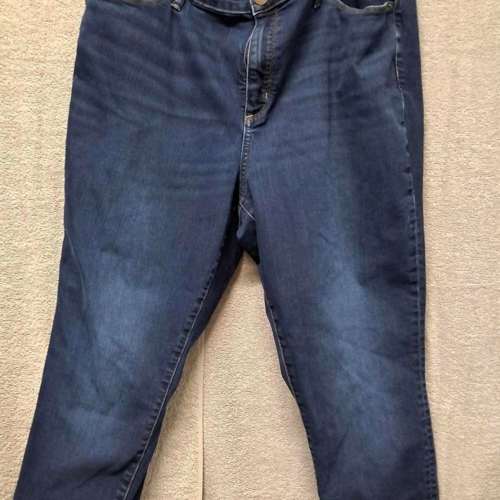 Universal Thread Womens High-Rise Skinny Jeans Dark  Wash Blue Size 18W  b 2